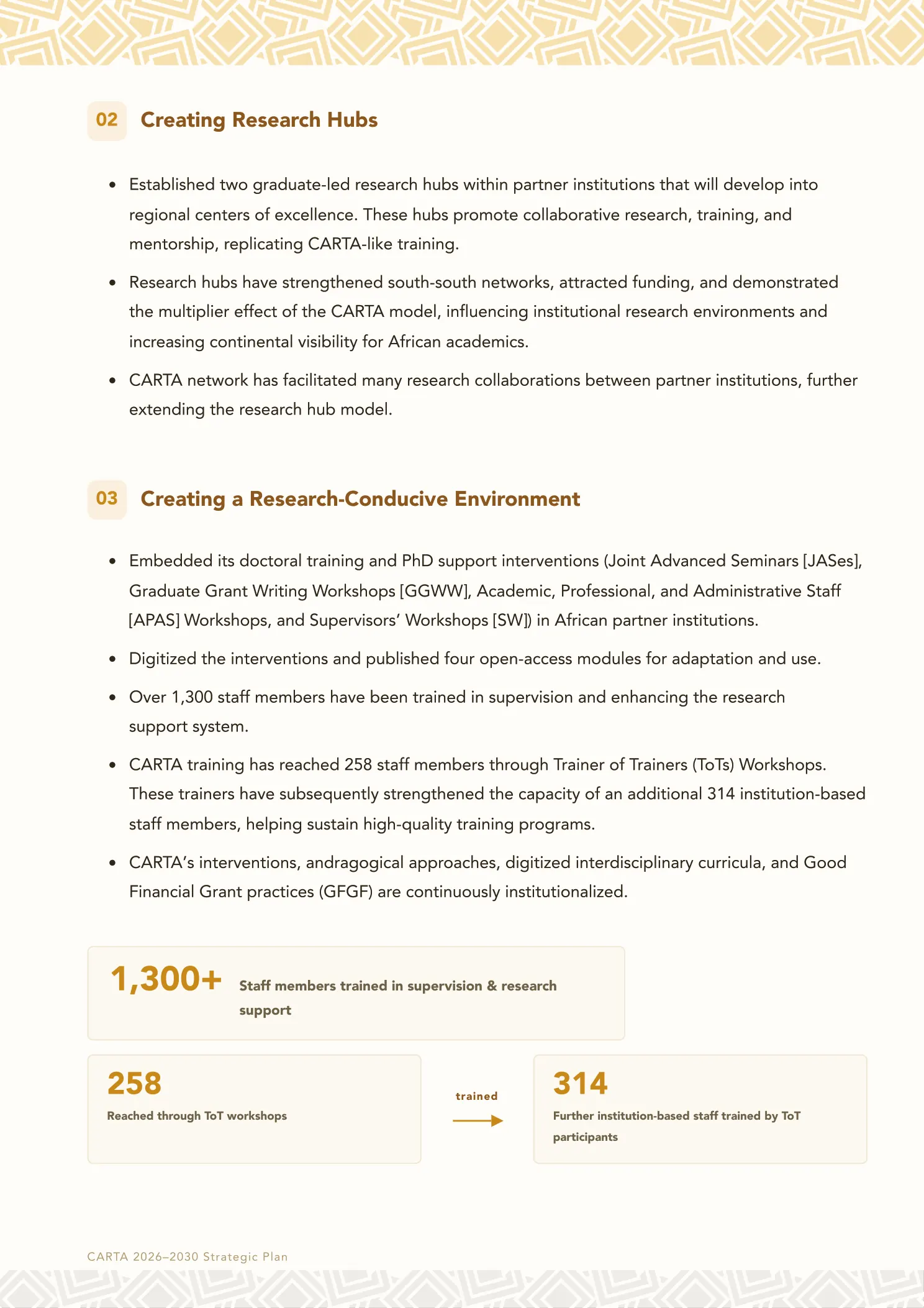 Page 7 of the CARTA Strategic Plan 2026 to 2030