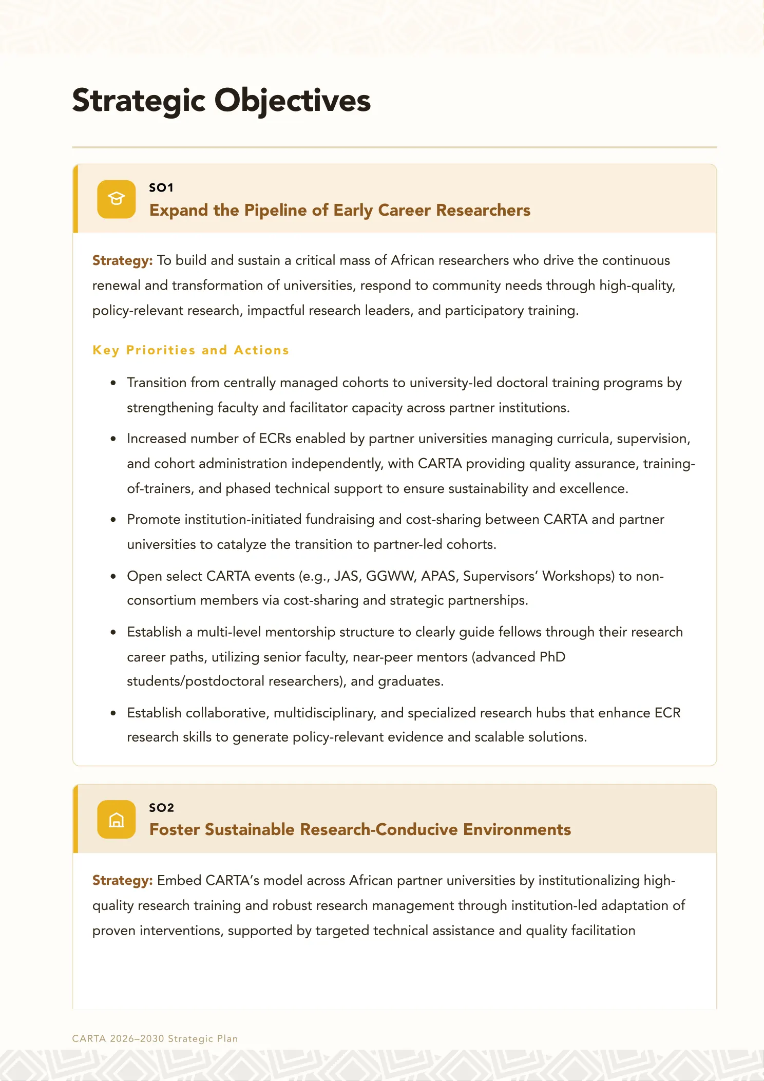 Page 14 of the CARTA Strategic Plan 2026 to 2030